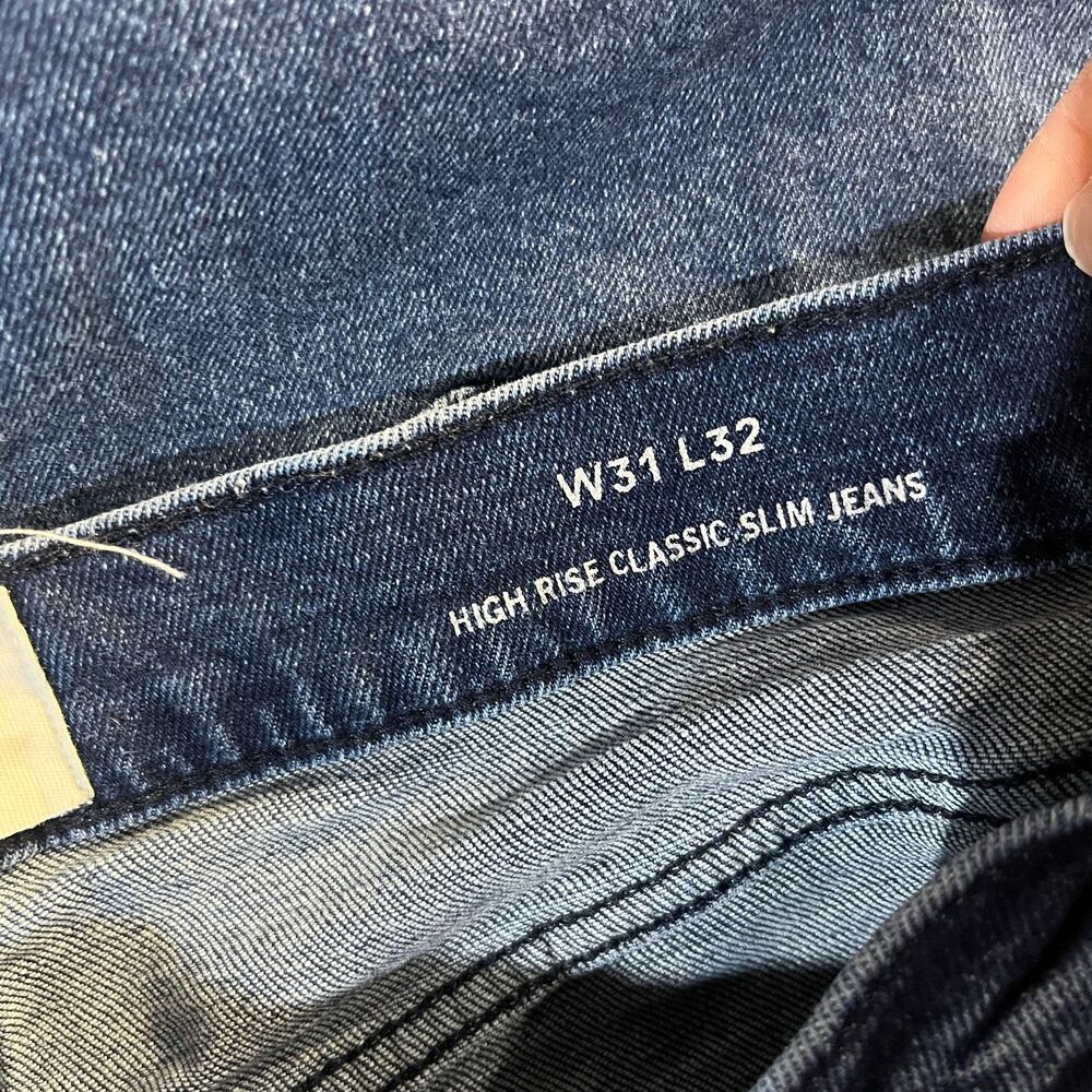 Boden Women's High Rise Classic Slim Jeans Frayed Raw Hem Size 31 x 32 - Picture 5 of 9